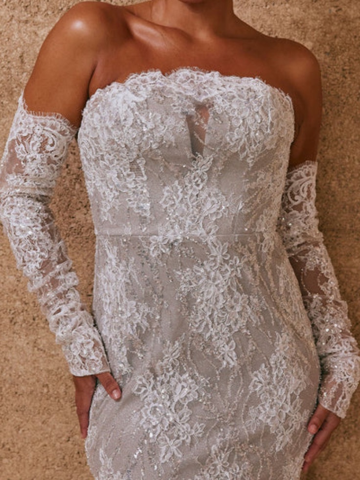Grace Loves Lace Shimmy Gloves — image 2 of 6